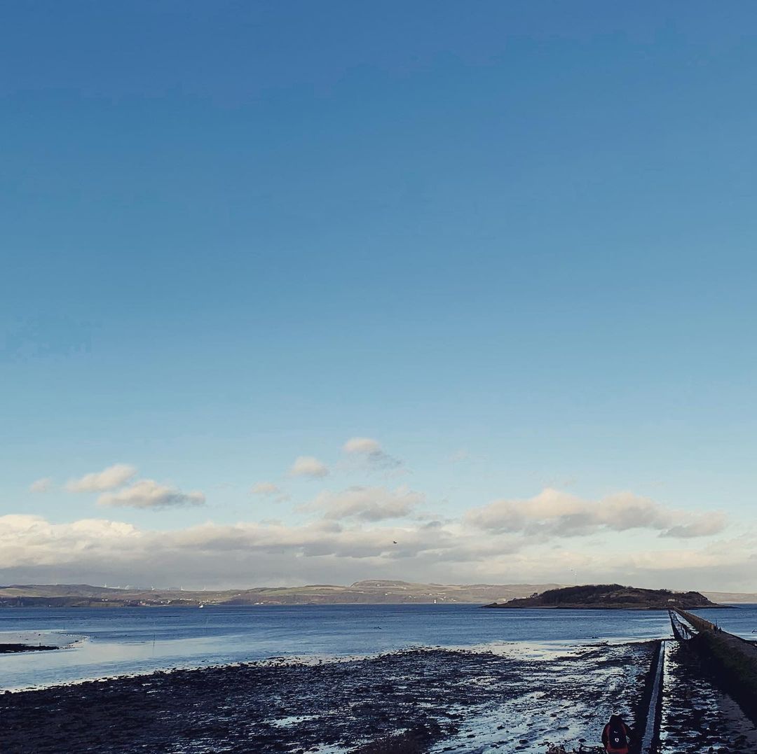 Gazing at the sky, the sea, the land